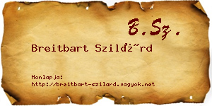 Breitbart Szilárd névjegykártya